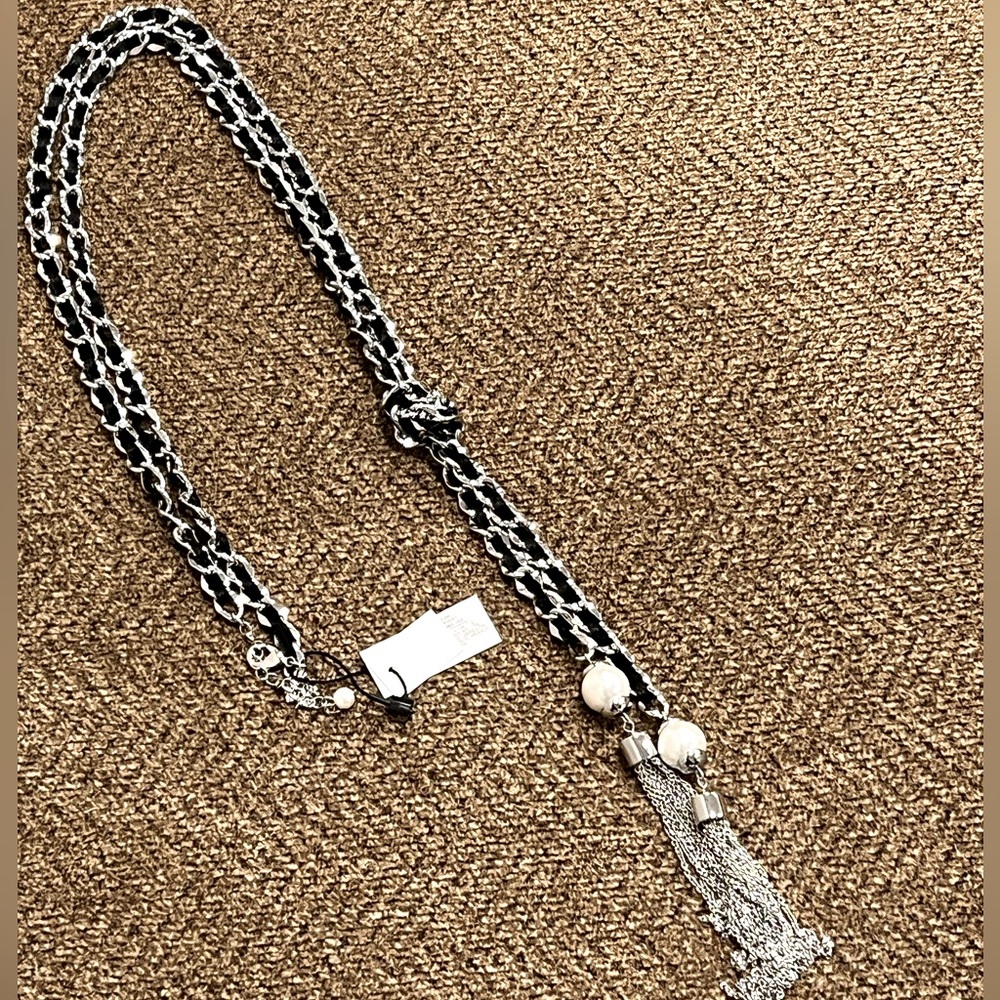 NWT WHBM Classic Tassel Necklace
